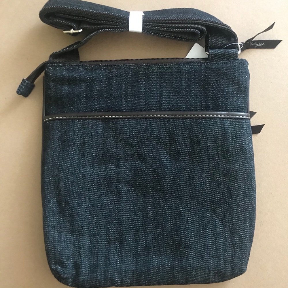 Thirty- One Organizing Shoulder Bag in denim